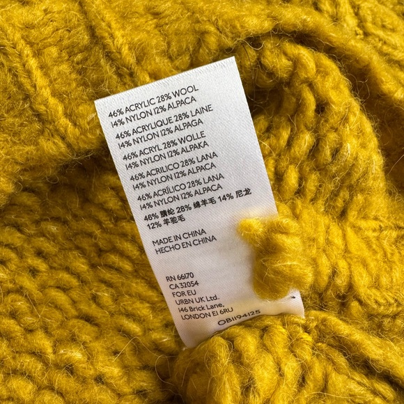 NWT Anthropologie Pilcro Chartreuse Cowl Neck Sweater - Picture 3 of 4